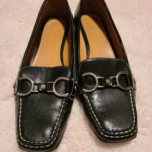 Cole Haan Nike Air Black Buckle Loafers